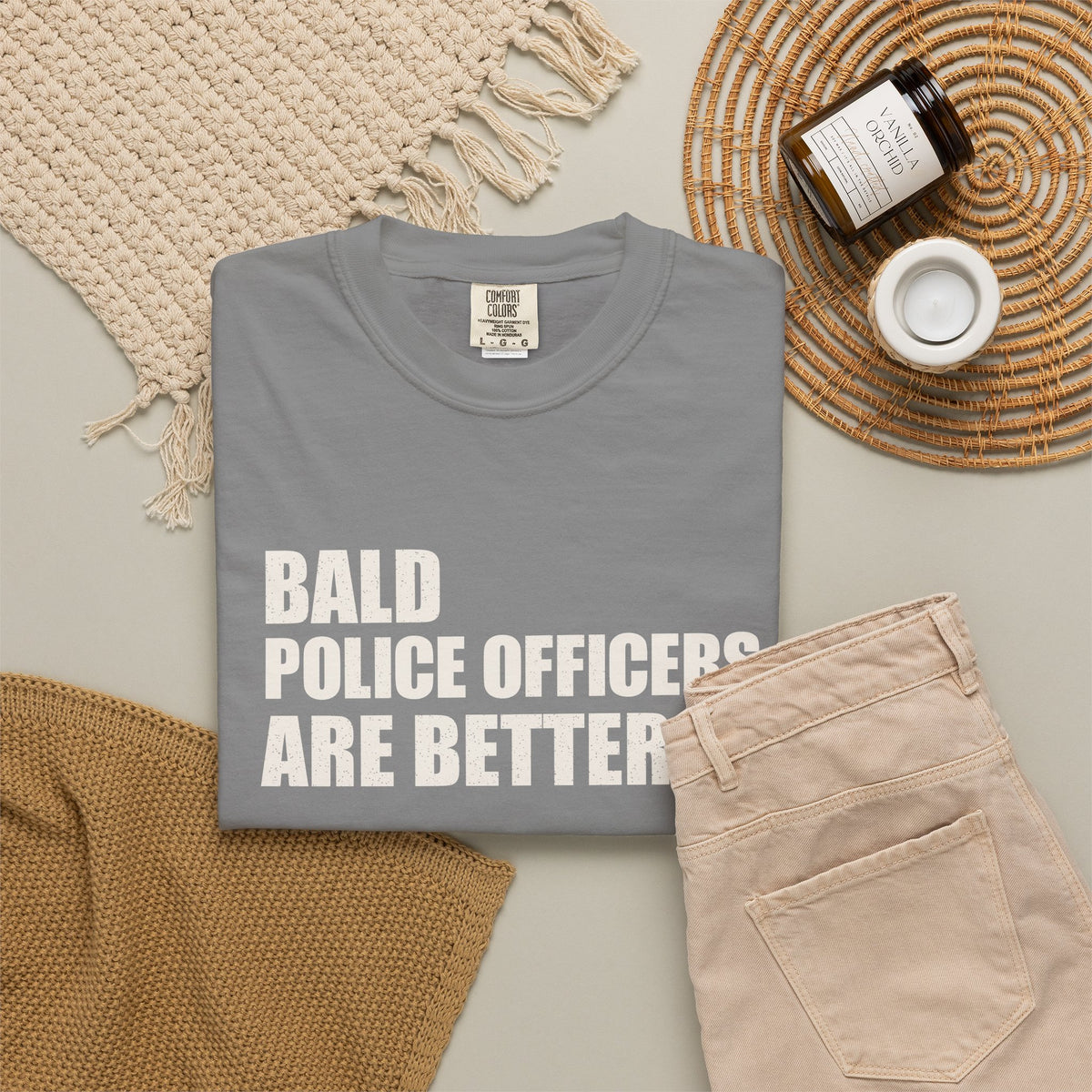 Bald Police Officers Are Better Unisex Heavyweight T-Shirt