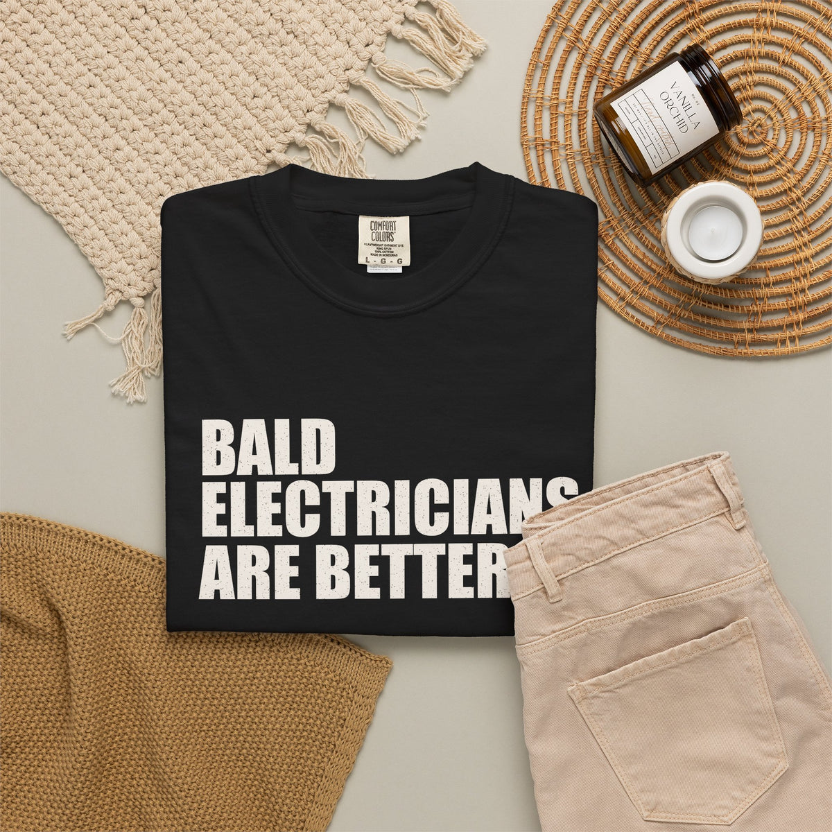 Bald Electricians Are Better Unisex Heavyweight T-Shirt