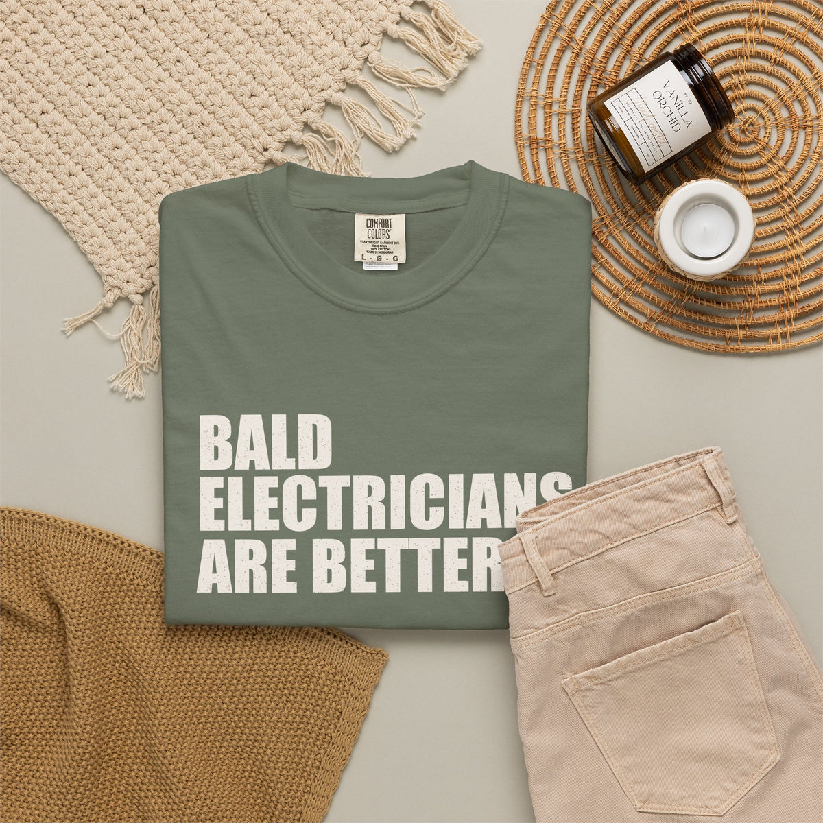 Bald Electricians Are Better Unisex Heavyweight T-Shirt