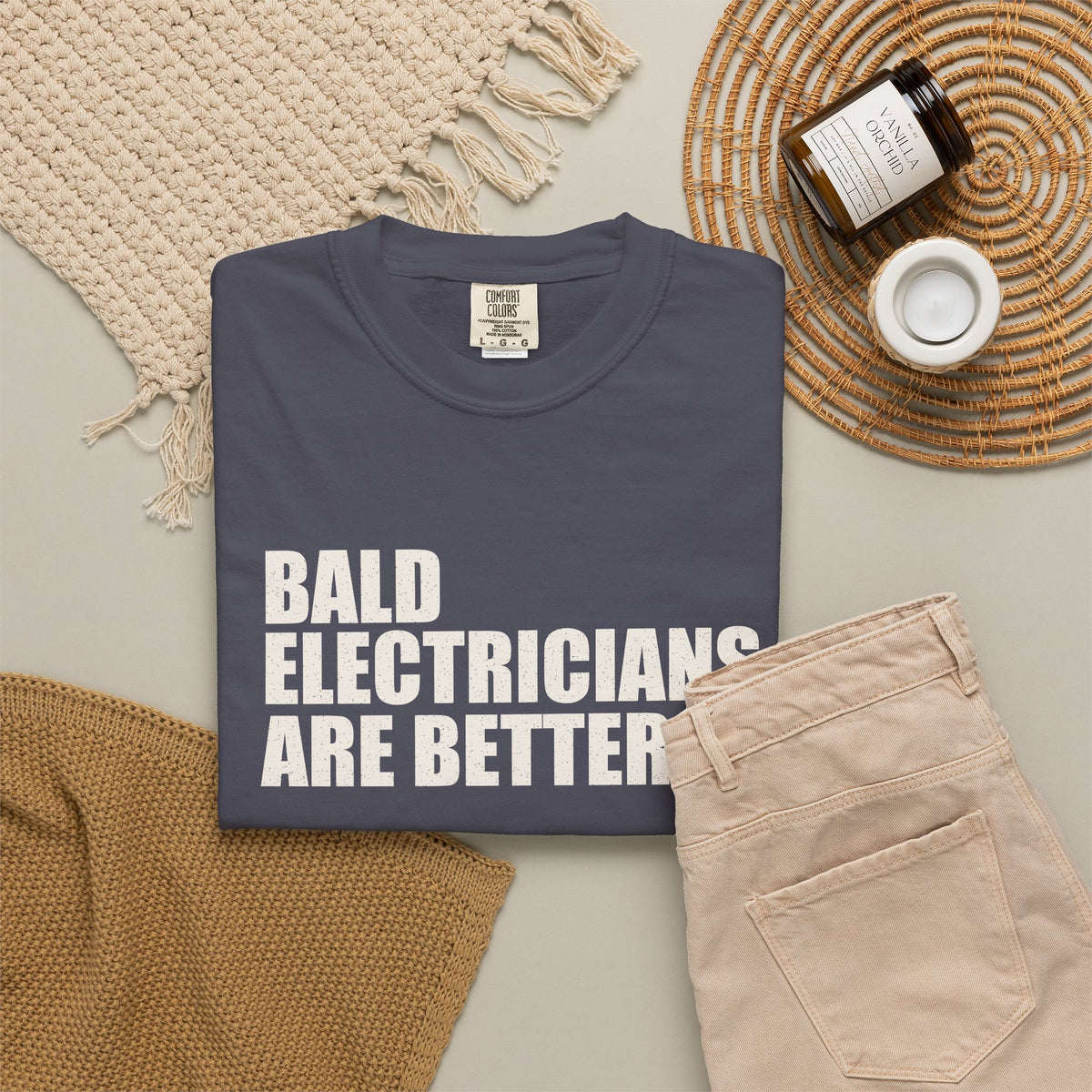 Bald Electricians Are Better Unisex Heavyweight T-Shirt
