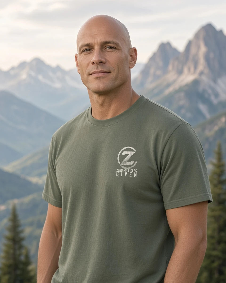 Horizon Seal Unisex Heavyweight T-Shirt — Moss front