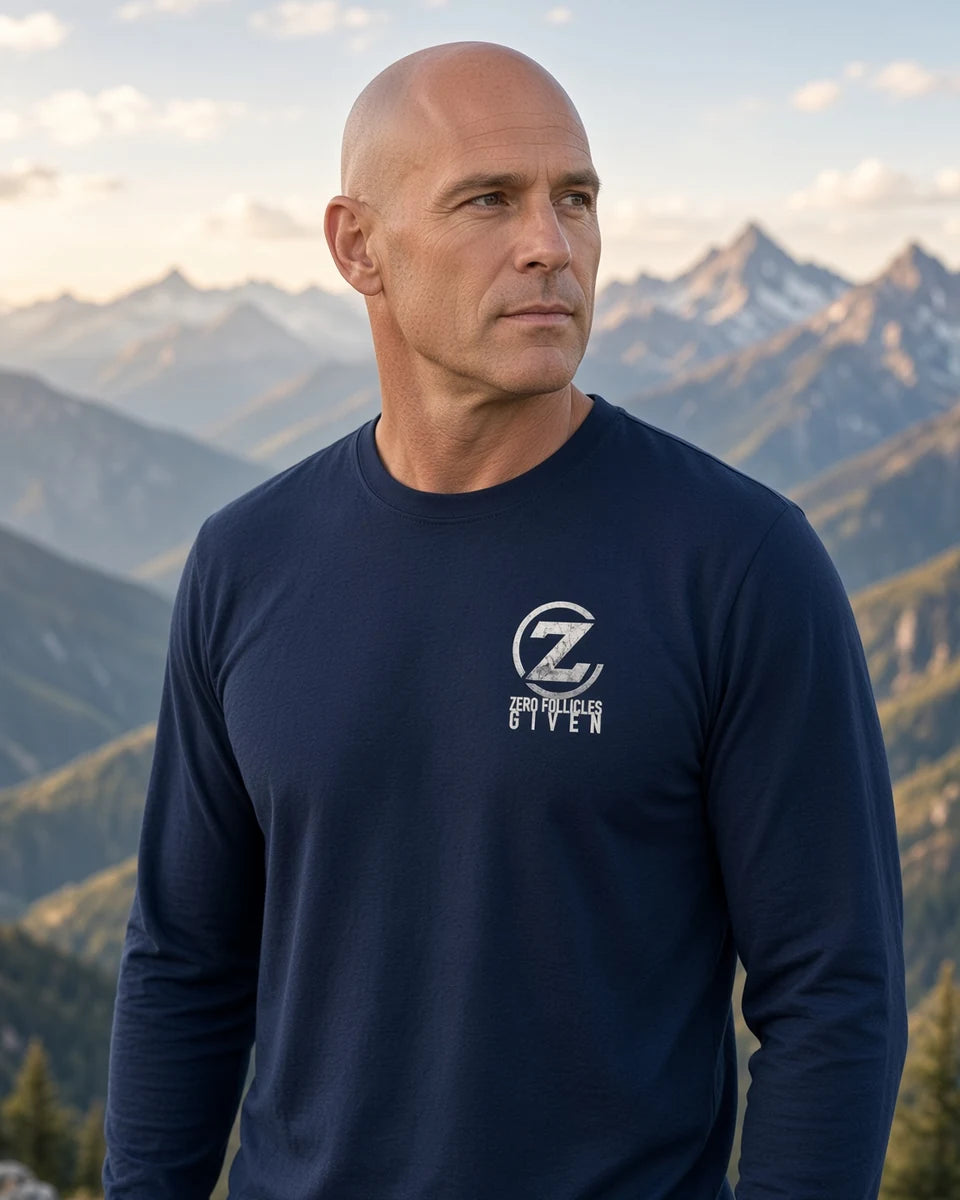 Horizon Seal Unisex Long Sleeve T-Shirt — Navy front