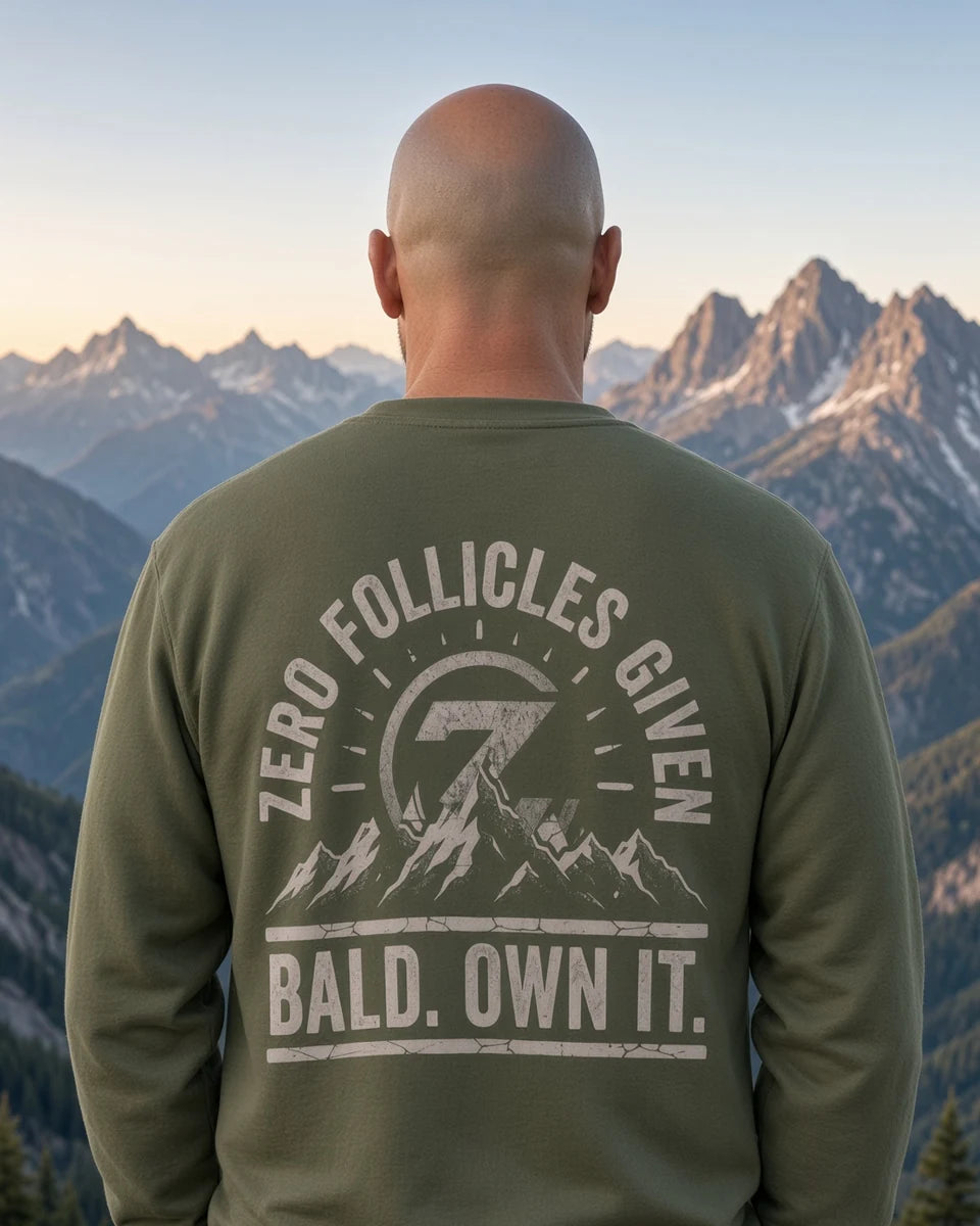 Horizon Seal Unisex Crewneck Sweatshirt — Military Green back
