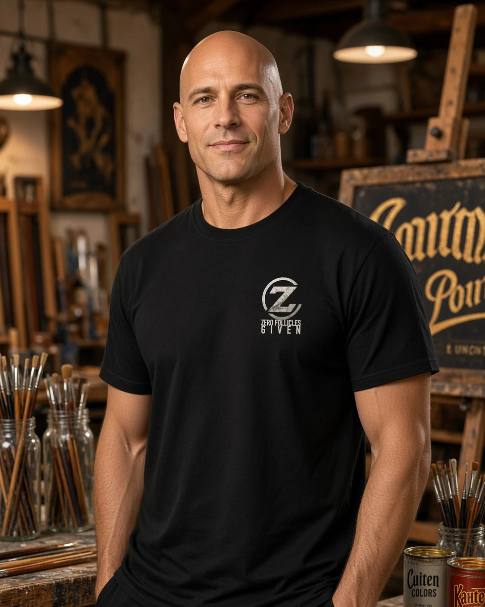 Zero Follicles Given Ridgeback Unisex Heavyweight T-Shirt — Black front