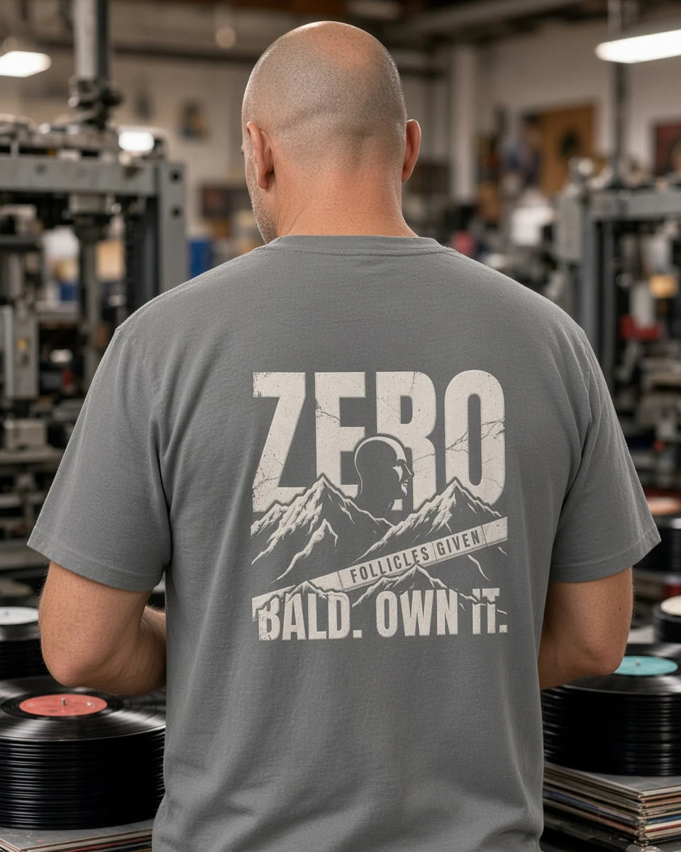 Zero Follicles Given Ridgeback Unisex Heavyweight T-Shirt — Grey back
