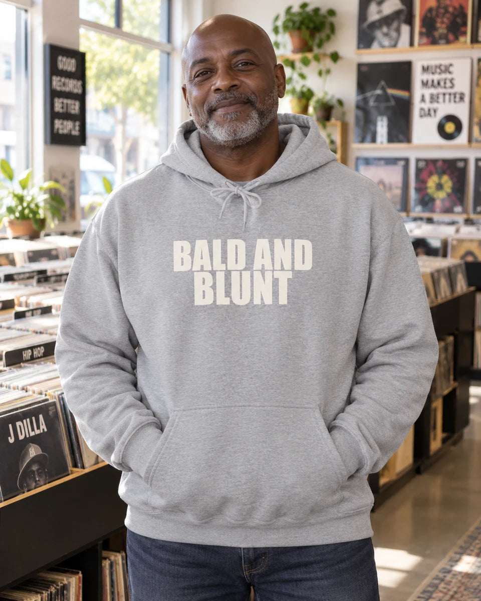 Bald And Blunt Unisex Pullover Hoodie — Sport Grey front
