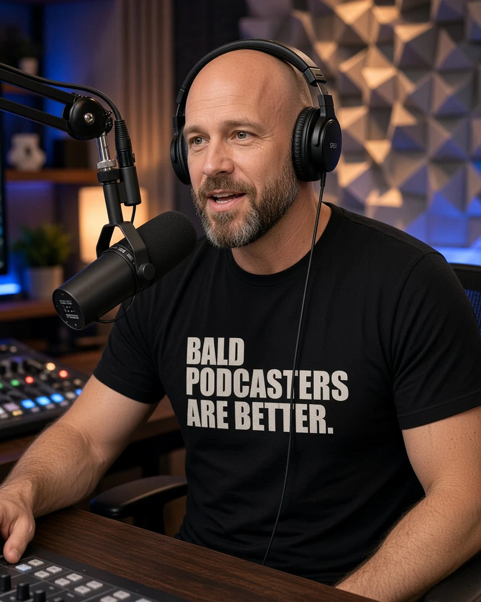 Bald Podcasters Are Better Tee — Black