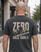 Zero Follicles Given Ridgeback Tee — Dark Heather back lifestyle photo