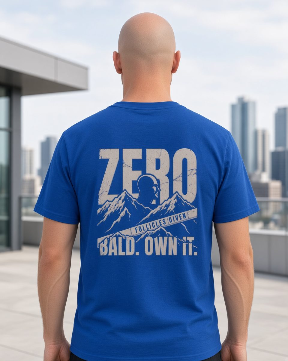 Zero Follicles Given Ridgeback Tee — Royal back lifestyle photo