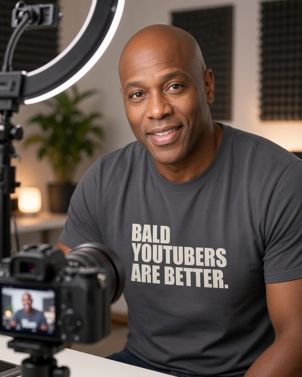 Bald YouTubers Are Better Tee — Charcoal