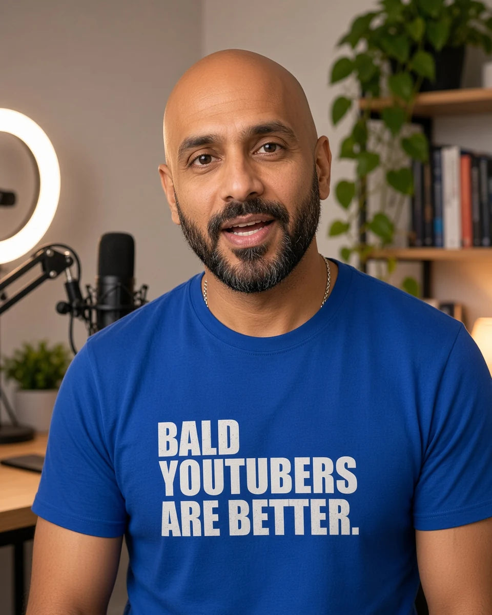 Bald YouTubers Are Better Tee — Royal